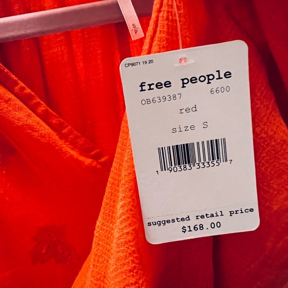 NWT Free‎ People Womens Tropical Summer Knit Blouse - Small (oversized) - Picture 9 of 11